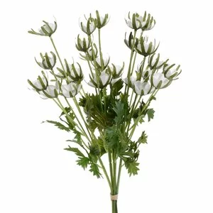 Mavra Floare decorativa, Plastic, Alb