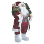 Mos Craciun decorativ mare, Textil, Rosu, Santa's Gifts