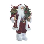 Mos Craciun decorativ, Textil, Rosu, Santa's Gifts