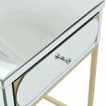 Noptiera, Sticla, Auriu, Mirror