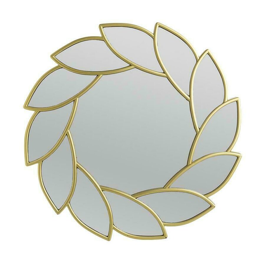 Oglinda perete, Sticla, Auriu, Golden Leaf iedera.ro