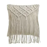 Perna decorativa, Macrame, Bej, Casilda