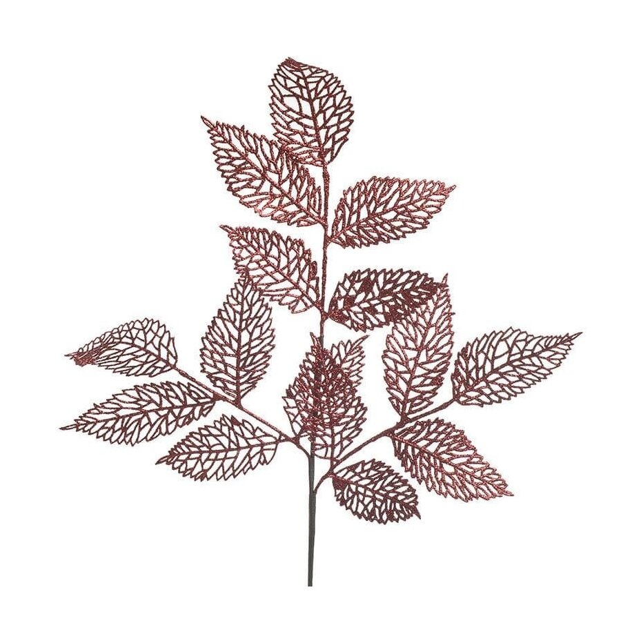 Leaf Branch Floare artificiala, Plastic, Rosu iedera.ro