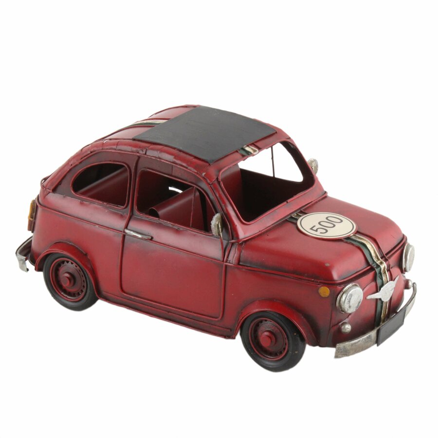 Red Decoratiune miniatura masina, Metal, Rosu iedera.ro