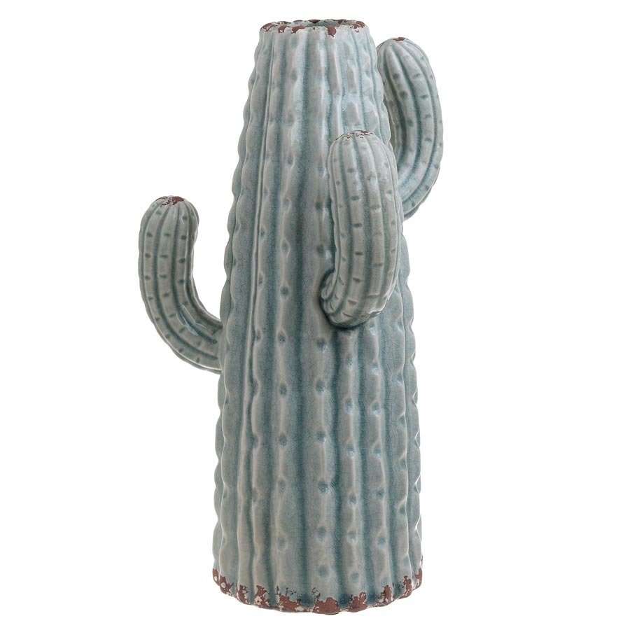 Saguaro Vaza, Ceramica, Verde