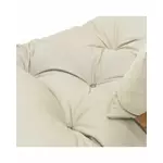 Canapea 2 locuri exterior, Textil, Crem, Sava