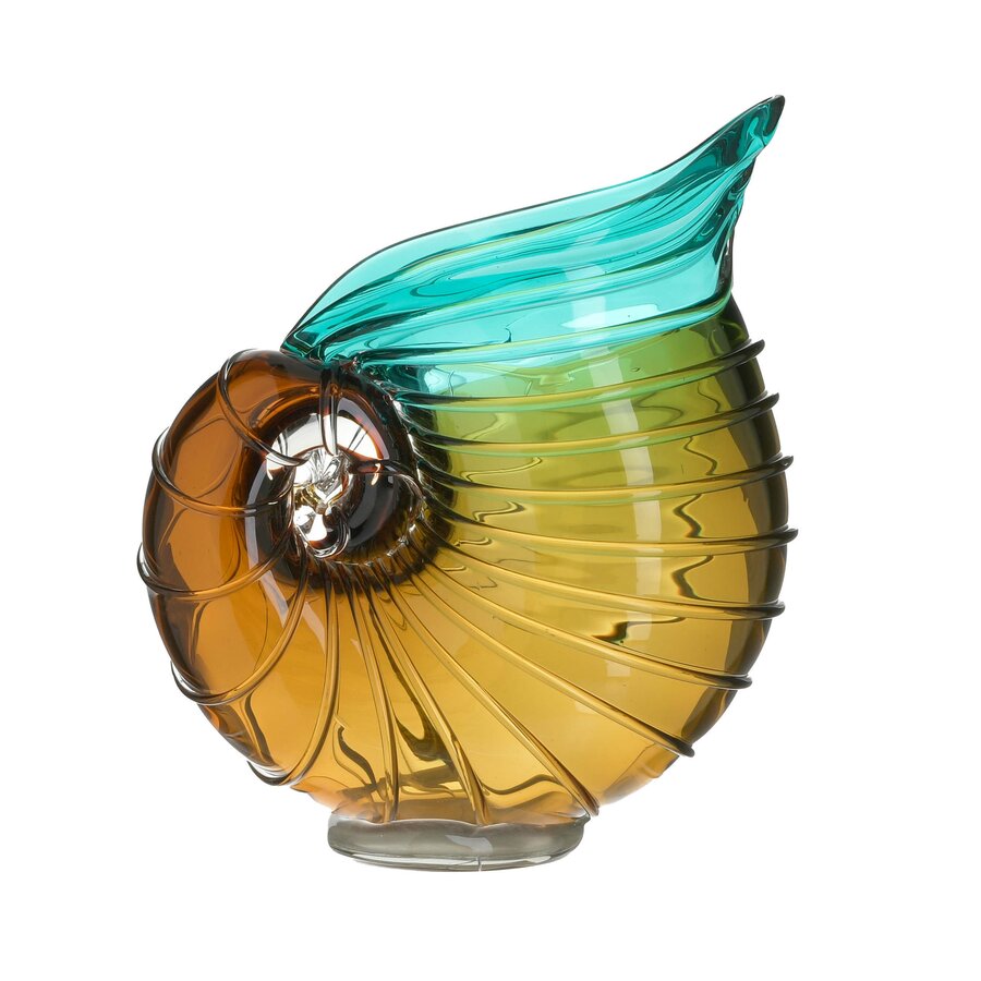 Seashell Vaza decorativa, Sticla, Multicolor