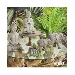 Set 2 ghivece cu plante, Plastic, Multicolor, Carly