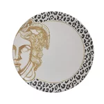 Set 6 farfurii, Ceramica, Alb, Medusa