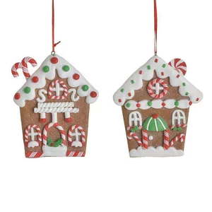 Set 6 ornamente brad, Ceramica, Multicolor, House