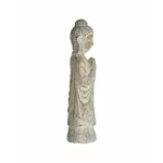 Statueta Buddha, Ceramica, Bej, Wood Style