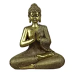 Statueta Buddha, Polirasina, Auriu, Prudenc