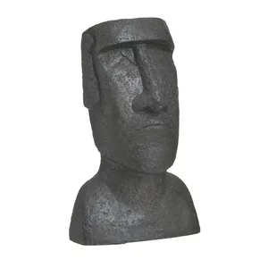 Statueta mica, Polirasina, Negru, Moai