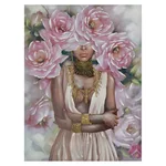 Tablou Canvas, Multicolor, Roses Woman
