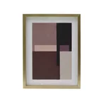 Tablou print abstract, MDF, Multicolor, Geom