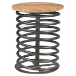 Taburet, Metal, Negru, Spring
