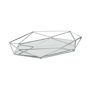 Tava cu oglinda, Metal, Argintiu, Tray