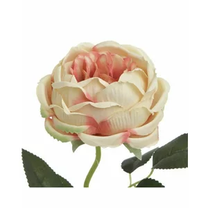 Trandafir artificial, Plastic, Galben, Rose Deco