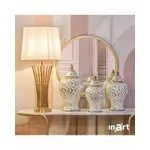 Vas decorativ mediu, Ceramica, Alb, Anatolia