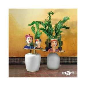 Vaza decorativa, Ceramica, Multicolor, Fancy Woman