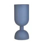Vaza decorativa, Metal, Albastru, Navvy