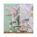 Vaza decorativa, Metal, Auriu, Helen