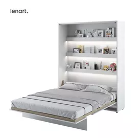 Lenart BED CONCEPT 160x200 cm - Pat rabatabil de perete vertical cu mecanism pneumatic si somiera inclusa