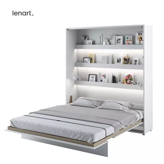 Lenart BED CONCEPT 180x200 cm  - Pat rabatabil de perete vertical cu mecanism pneumatic si somiera inclusa picture - 1