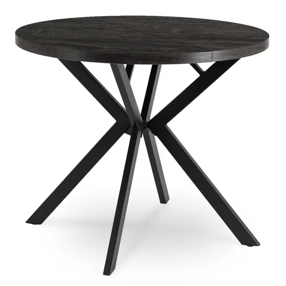 Masa Extensibila Lumos, 90-140-190x90x75,5 h cm, Metal/MDF, Negru/Negru picture - 7