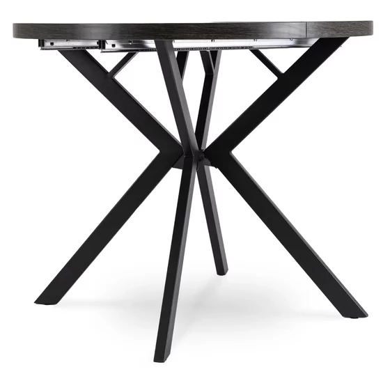 Masa Extensibila Lumos, 90-140-190x90x75,5 h cm, Metal/MDF, Negru/Negru picture - 8