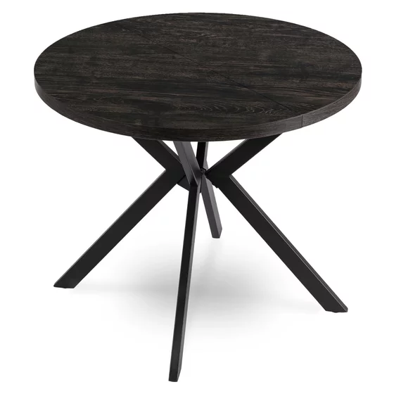 Masa Extensibila Lumos, 90-140-190x90x75,5 h cm, Metal/MDF, Negru/Negru picture - 9