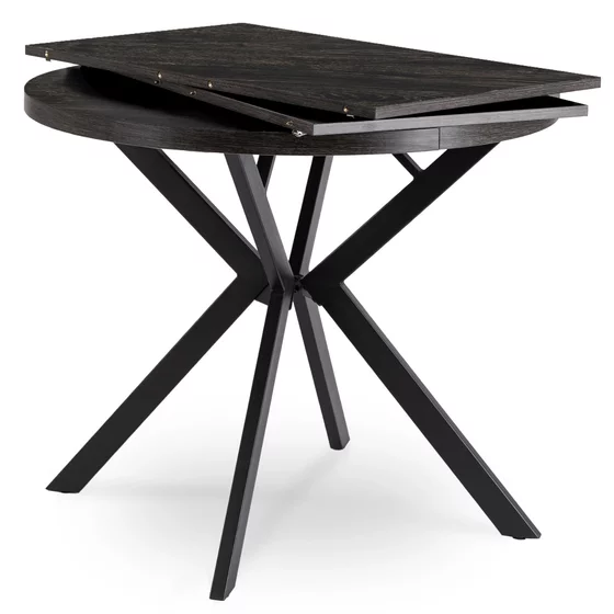 Masa Extensibila Lumos, 90-140-190x90x75,5 h cm, Metal/MDF, Negru/Negru picture - 10