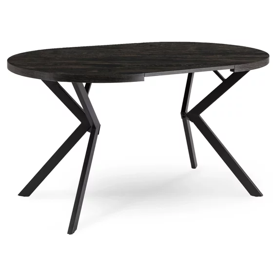 Masa Extensibila Lumos, 90-140-190x90x75,5 h cm, Metal/MDF, Negru/Negru picture - 11