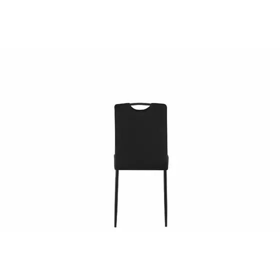 Set 4 scaune Riga, 43x54x92 cm, Velvet Negru picture - 5