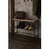 Bancuta pentru Pantofi Bina Simple, 63x25x45 h cm, Metal/Pal Melaminat, Negru/Stejar picture - 2