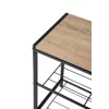 Bancuta pentru Pantofi Bina Simple, 63x25x45 h cm, Metal/Pal Melaminat, Negru/Stejar picture - 6