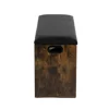 Bancuta pentru Pantofi Sedaro, 80x30x44 h cm, Pal Melaminat, Stejar Old Style/Negru picture - 4