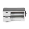 Bancuta pentru Pantofi Sedo, 80x30x43.2 h cm, Pal Melaminat, Alb/Gri picture - 4