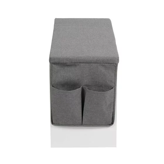 Bancuta pentru Pantofi Sedo, 80x30x43.2 h cm, Pal Melaminat, Alb/Gri picture - 6