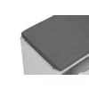 Bancuta pentru Pantofi Sedo, 80x30x43.2 h cm, Pal Melaminat, Alb/Gri picture - 7