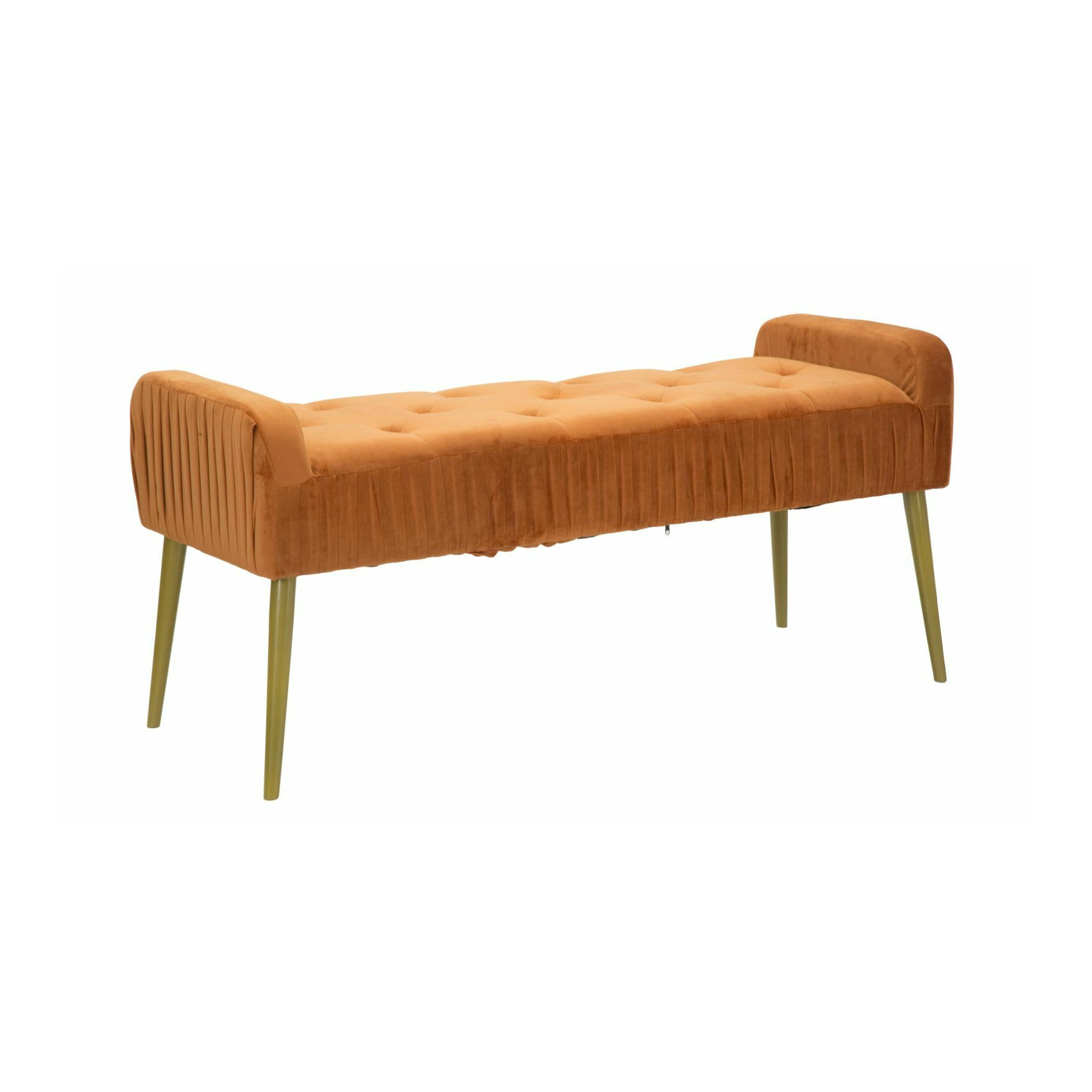 Bancuta, roma1951, bronz,auriu, lemn de pin, metal si poliester, 55x120x45 cm