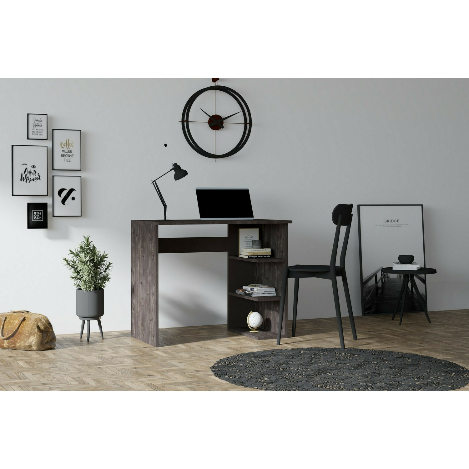 Birou boyce, 91x50x75 cm - nuc