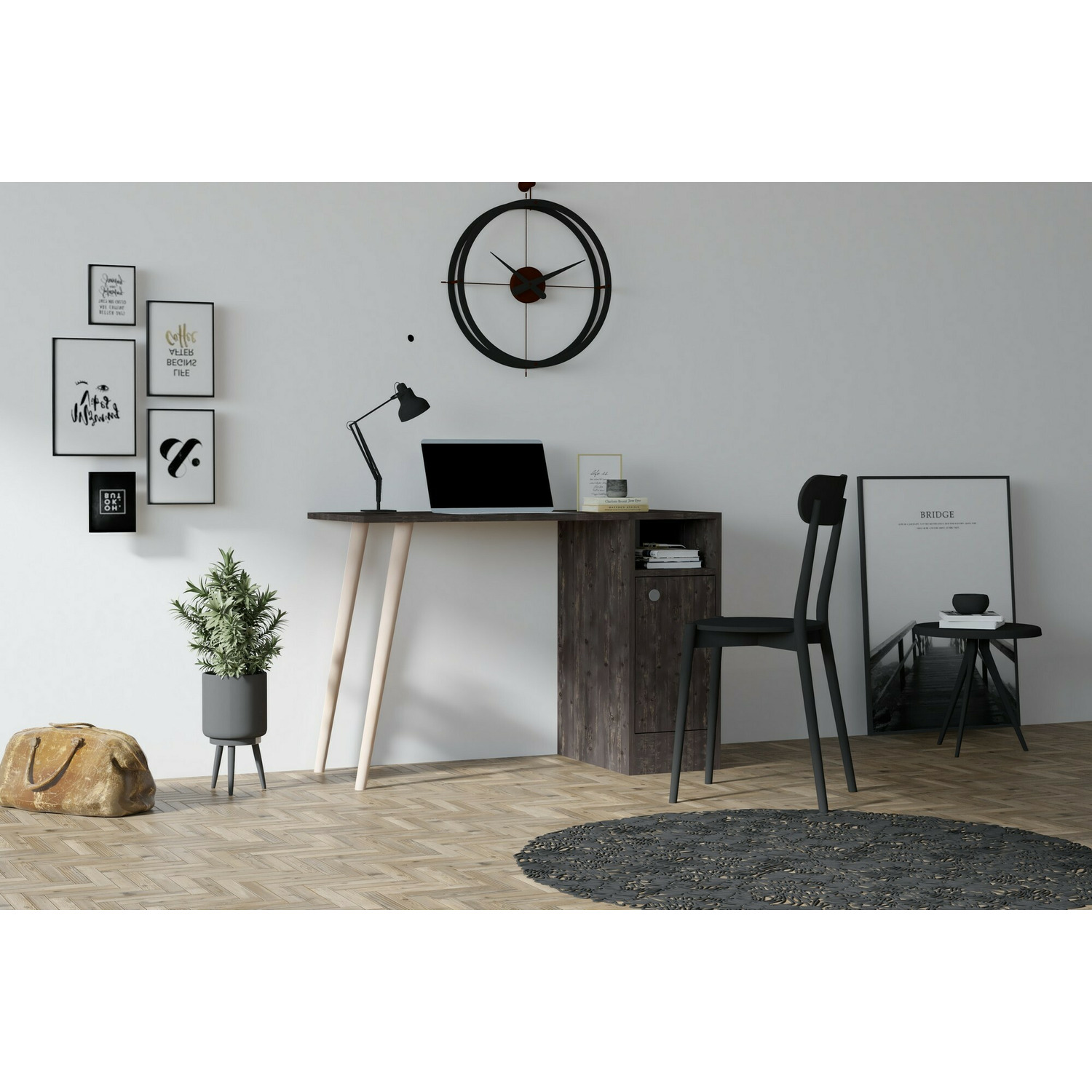 Birou calvin, 110x50x74 cm - nuc
