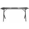Birou De Gaming Cu LED Elvor, 160x60x76 CM, Metal/Pal Melaminat, Negru picture - 9