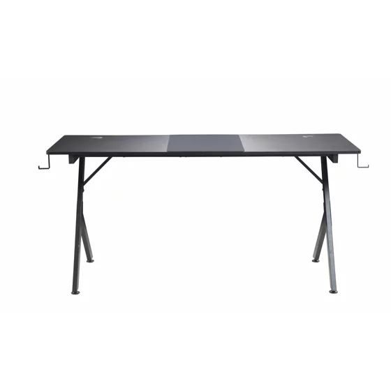 Birou De Gaming Cu LED Elvor, 160x60x76 CM, Metal/Pal Melaminat, Negru picture - 10