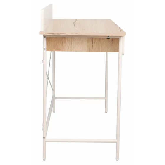 Birou Filo, 120x48x88 CM, Metal/Pal Melaminat, Alb/Stejar picture - 3