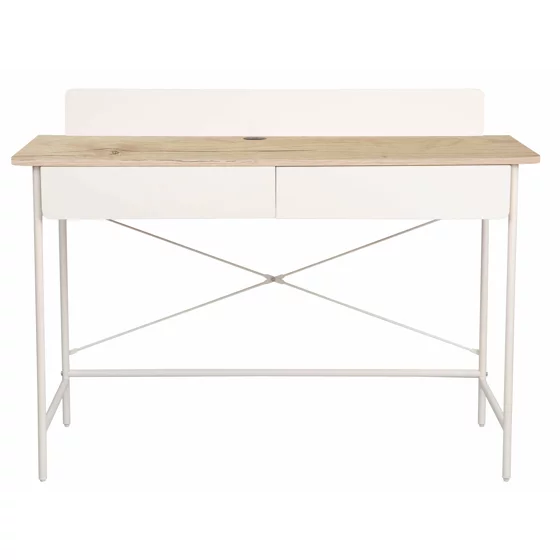 Birou Filo, 120x48x88 CM, Metal/Pal Melaminat, Alb/Stejar picture - 4