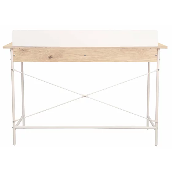 Birou Filo, 120x48x88 CM, Metal/Pal Melaminat, Alb/Stejar picture - 5