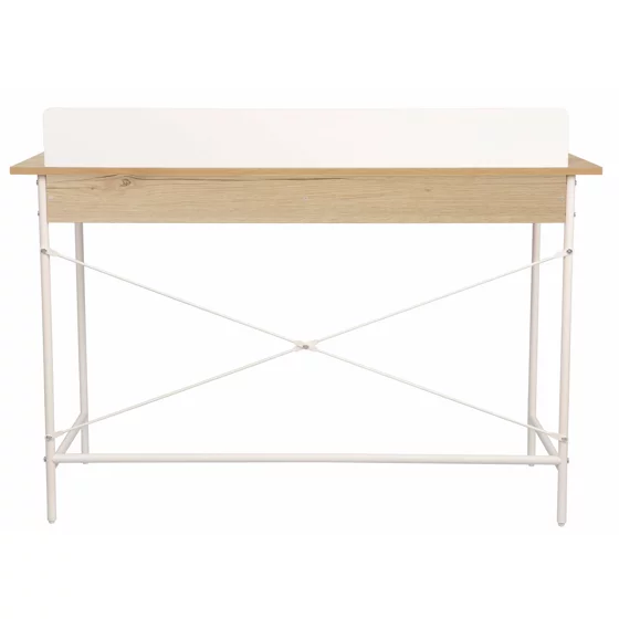 Birou Filo, 120x48x88 CM, Metal/Pal Melaminat, Alb/Stejar picture - 6