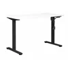 Birou Reglabil pe Inaltime Jokker, 120x60x74.0-119 h cm, MDF/Metal, Negru/Alb picture - 2